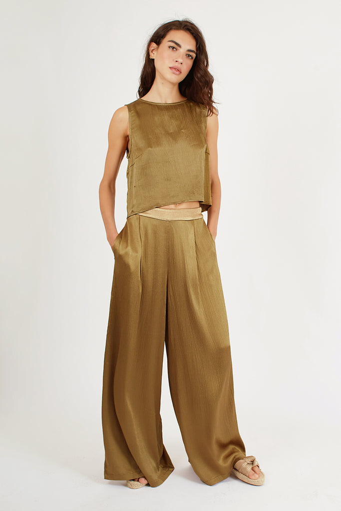 Breathless Evie Trousers in Olive