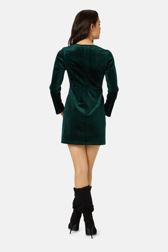 Corrie Bratter Returns Mini Dress in Green