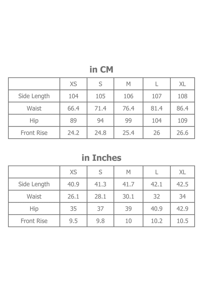 Full Sizing Information for Midi Dress in Centimetres and Inches