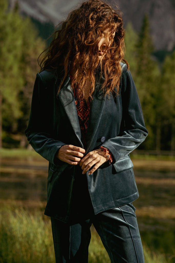 Corrie Bratter Ava Rose Jacket in Blue