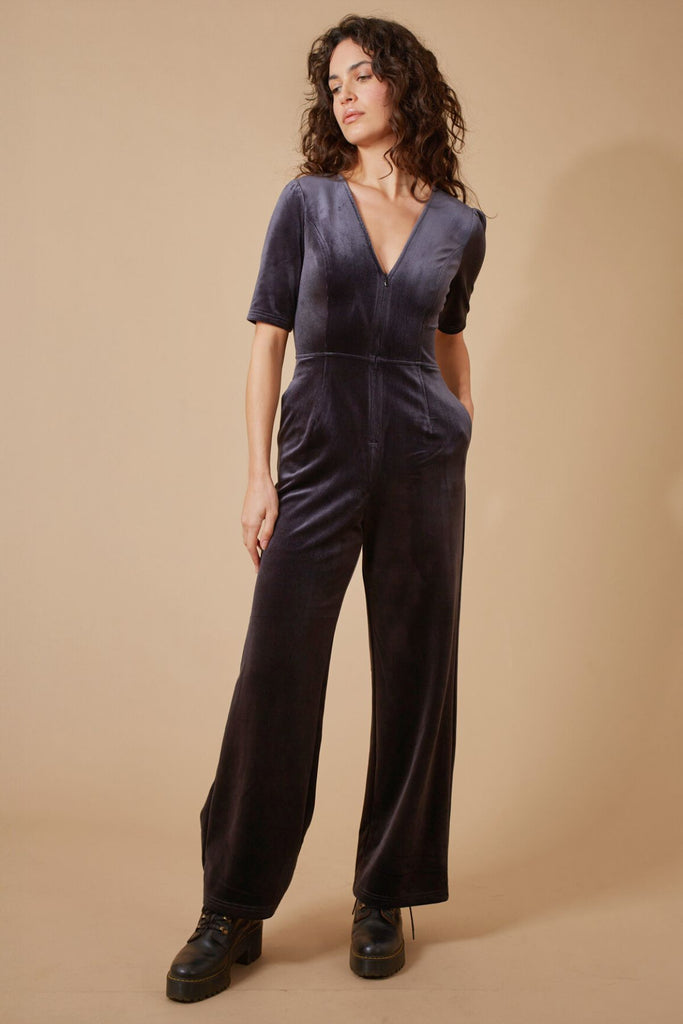 Corrie Bratter Clan Jumpsuit in Charcoal