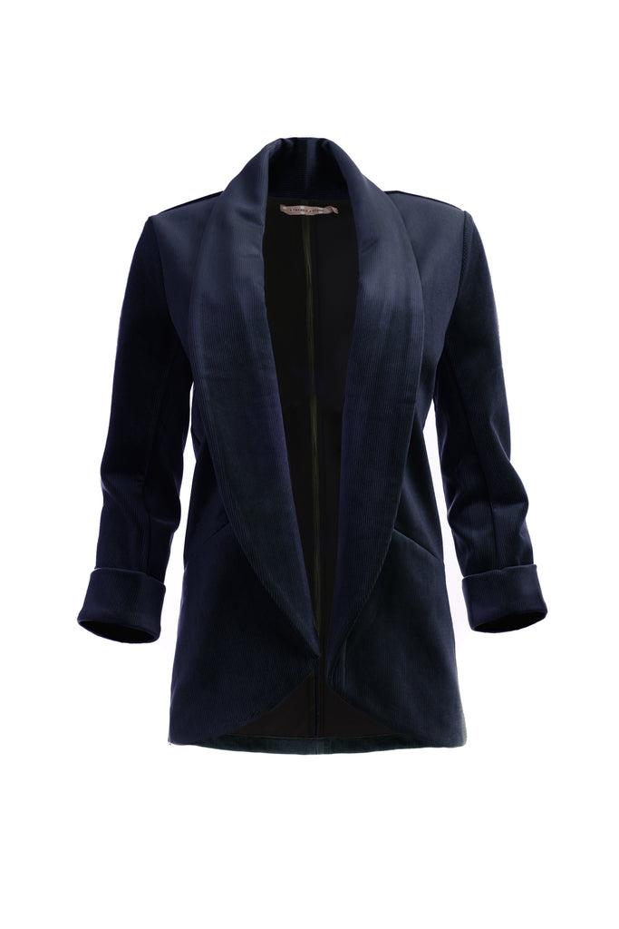 Corrie Bratter Boyfriend Jacket in Navy