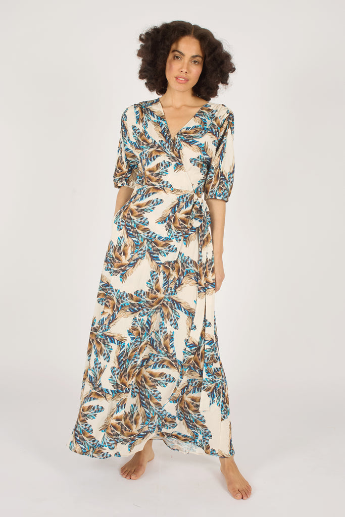 Feckless Feathers Charlie Wrap Dress