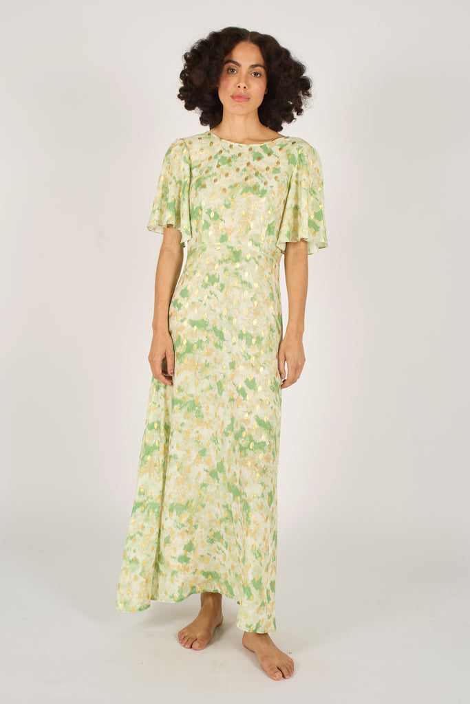 Gold Rush Rene Dress in Green