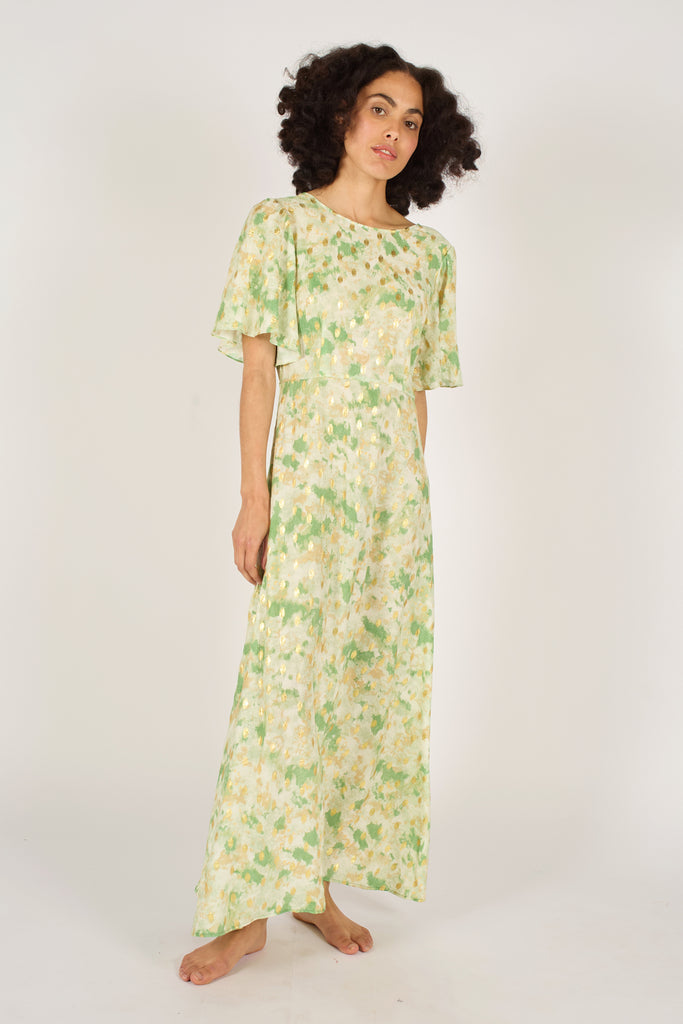 Gold Rush Rene Dress in Green