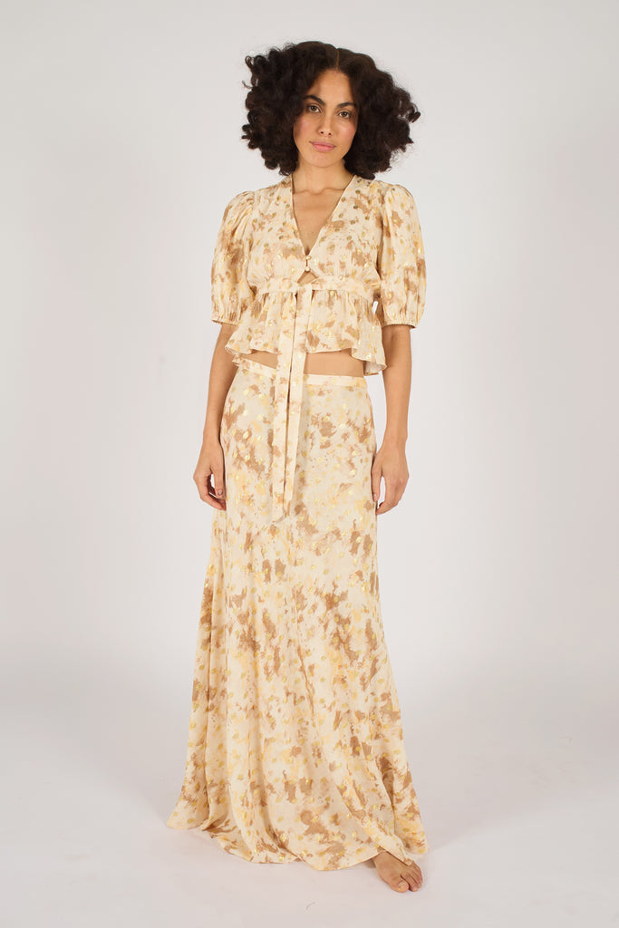 Gold Rush Sade Skirt in Brown