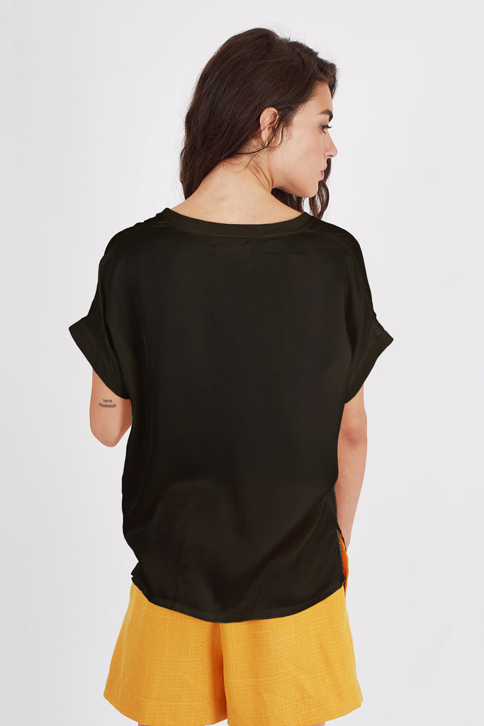 In Plain Sight Slouch Tee in Black