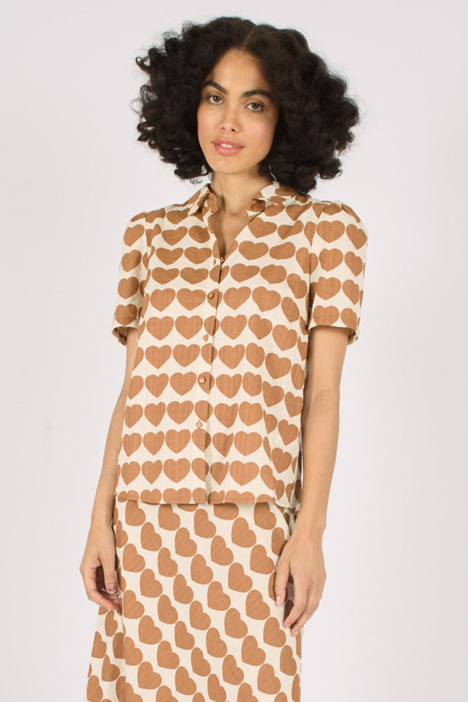 Love Me Do Shirt in Brown