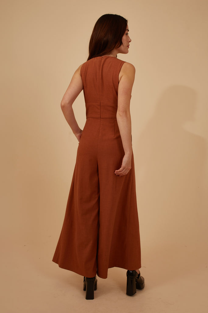 Marvellous McGraw Jumpsuit in Brown