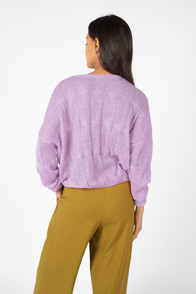 Many Careless Whispers Jumper in Purple