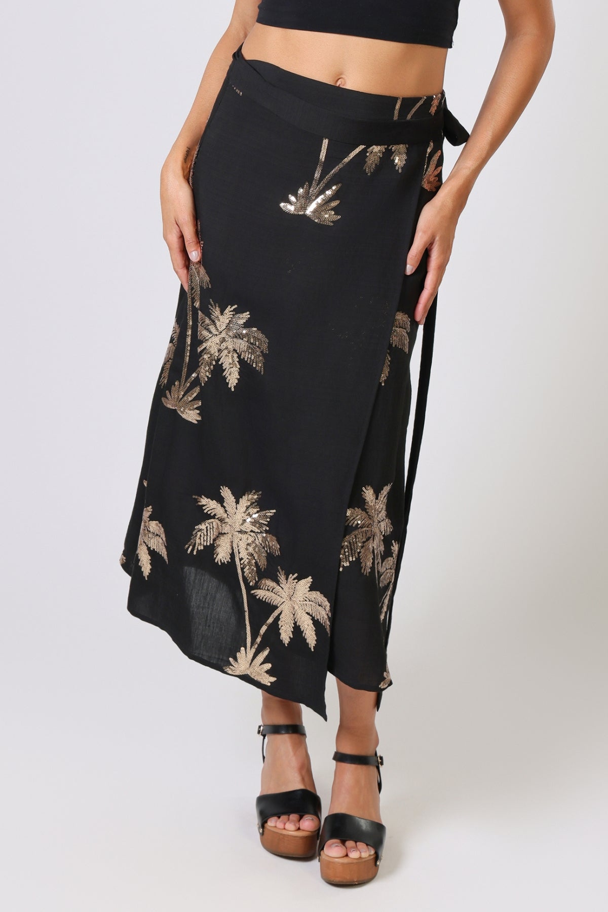 Palms Wrap Skirt