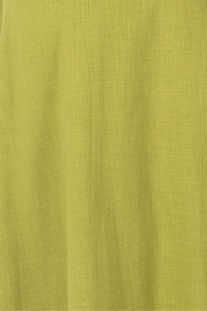 Close Up of Light Green Women's Trousers Fabric