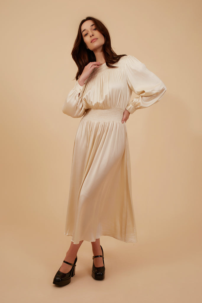 Silkwood Thelma Dress in Cream