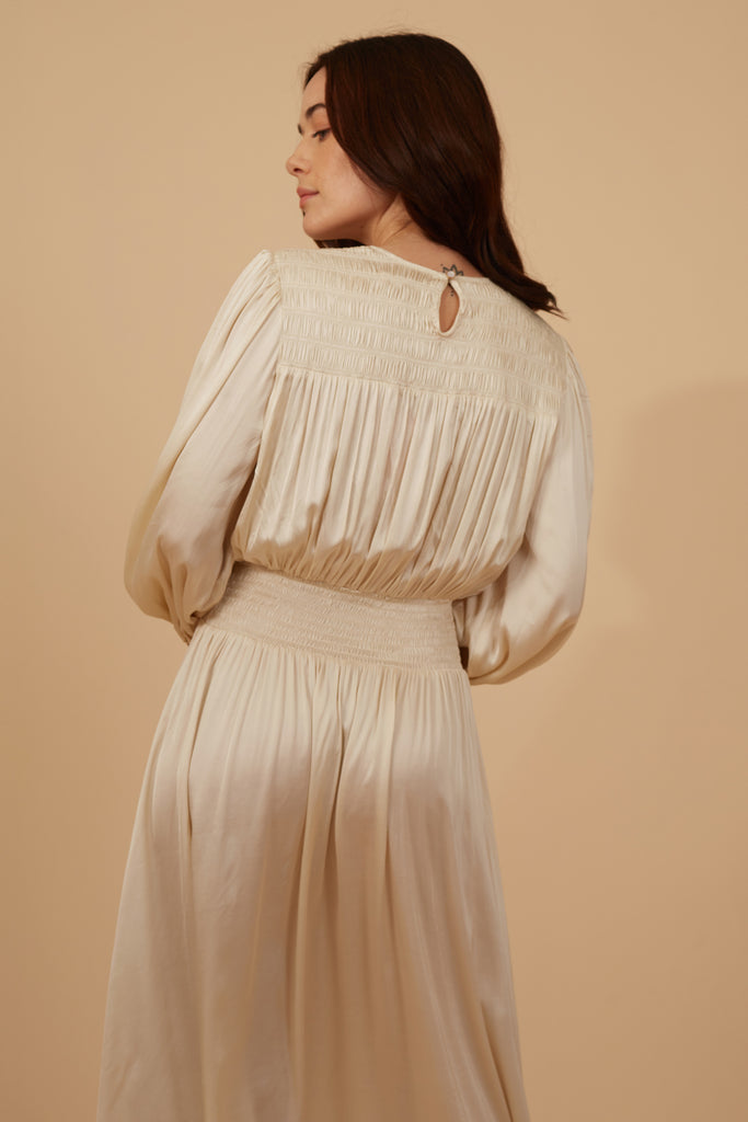 Silkwood Thelma Dress in Cream