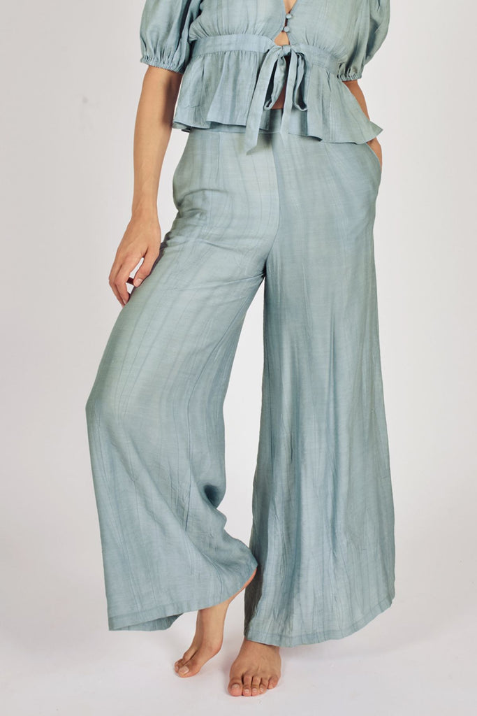 Sunkissed Wide Boy Trousers in Blue