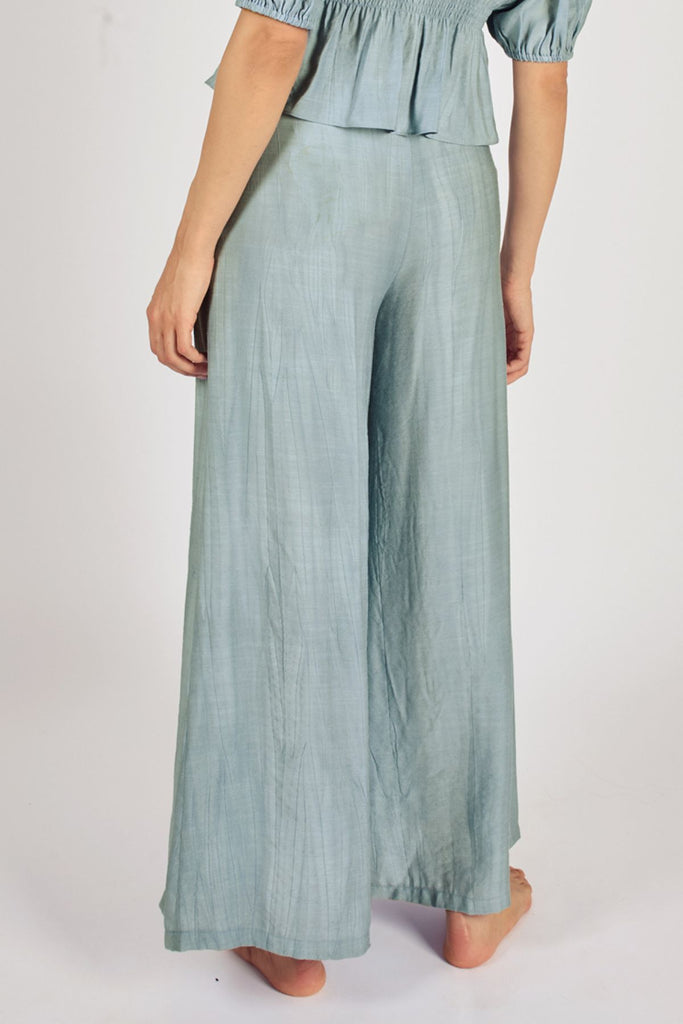 Sunkissed Wide Boy Trousers in Blue