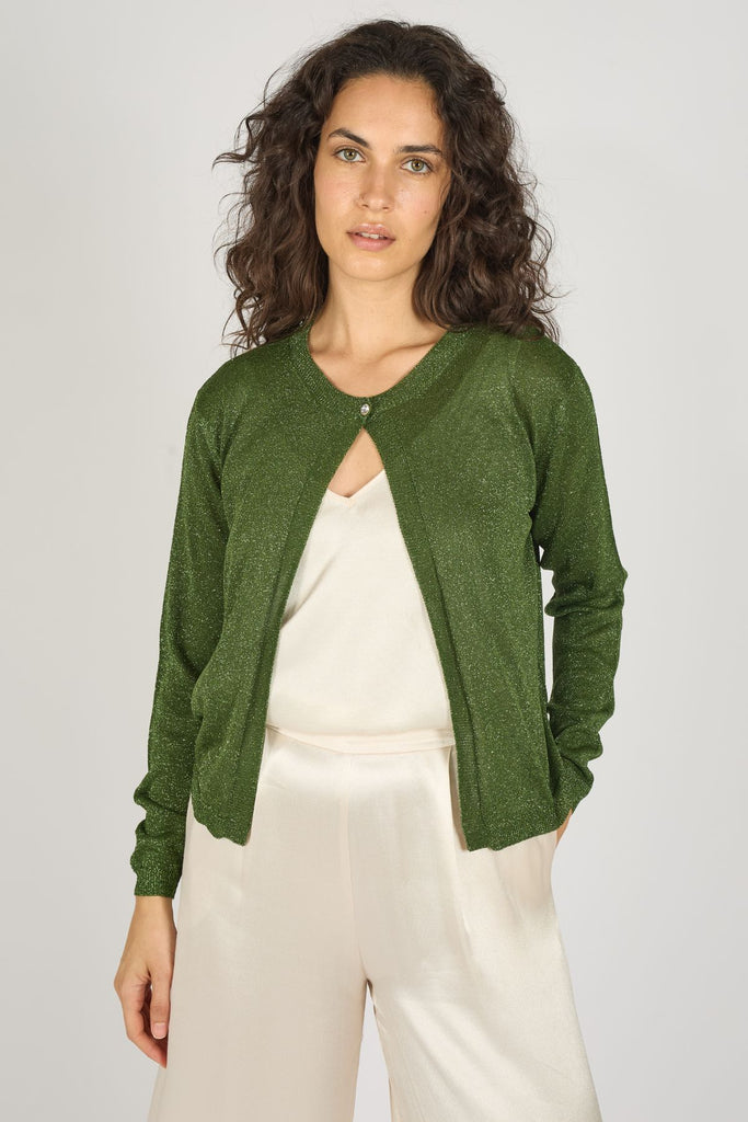 Tuscan Hills Ava Cardigan in Green