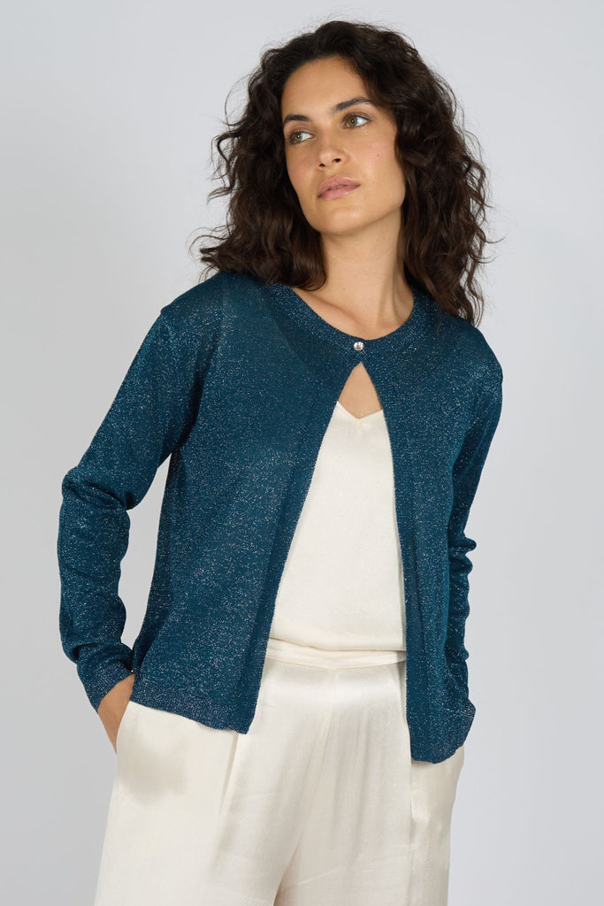 Tuscan Hills Ava Cardigan in Blue