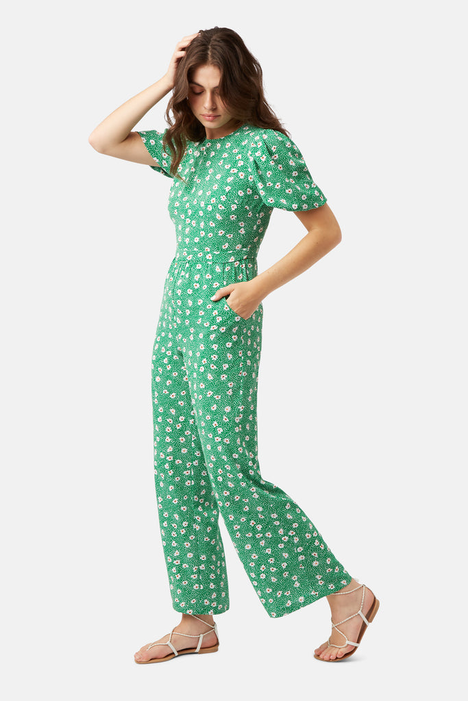 Give Me Your Answer Do Daphne Jumpsuit in Green