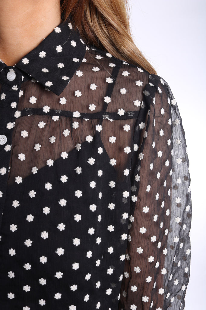 Mellow Madness Floral Shirt in Black