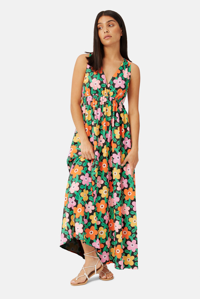 Slow Days of Summer Maxi Dress in Black